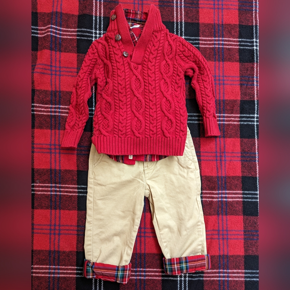 Hope & Henry Tartan Outfit